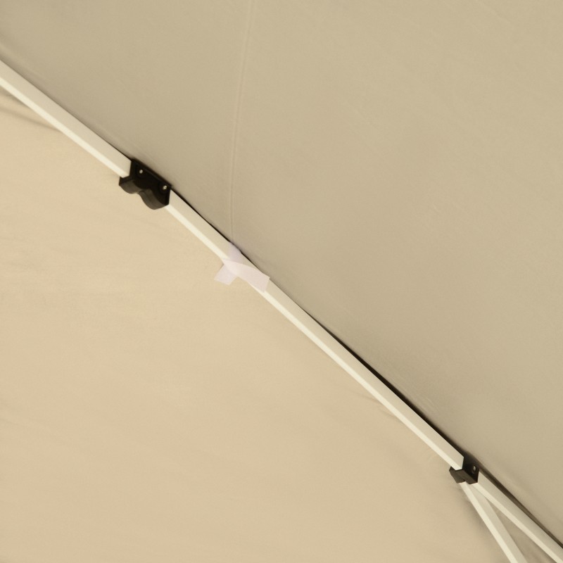 Pop up -paviljonki 2,95 x 2,95 m, musta, teräsrunko ja Oxford-kangas, UV-suojaus