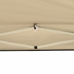 Pop up -paviljonki 2,95 x 2,95 m, musta, teräsrunko ja Oxford-kangas, UV-suojaus