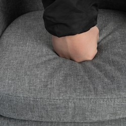 2 kpl harmaita baarituoleja, massiivipuiset jalat, pehmustettu verhoilu, selkänoja ja käsinojat, korkeus 100 cm