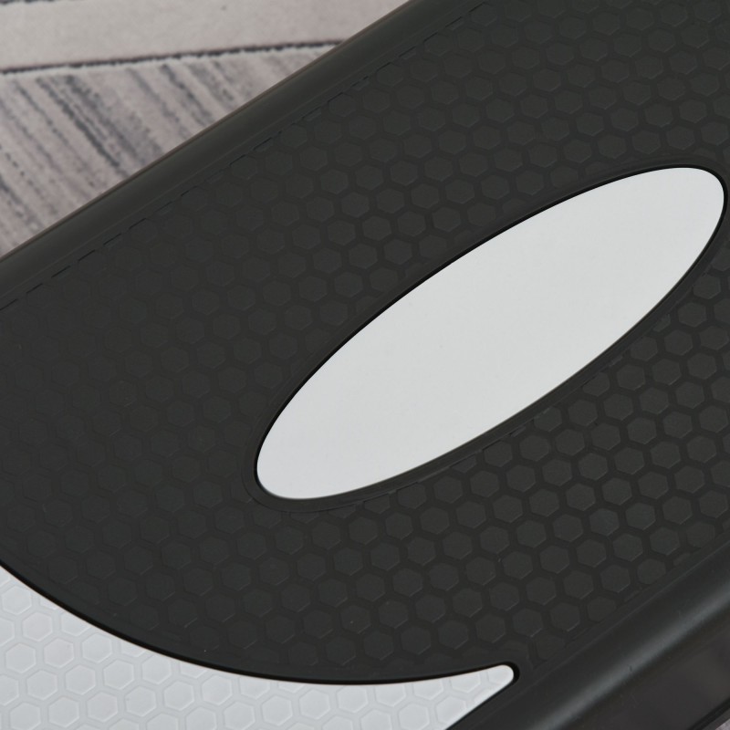 Aerobic-porras 3-tasoinen korkeussäädettävä 80 x 31 x 20 cm musta-harmaa muovi