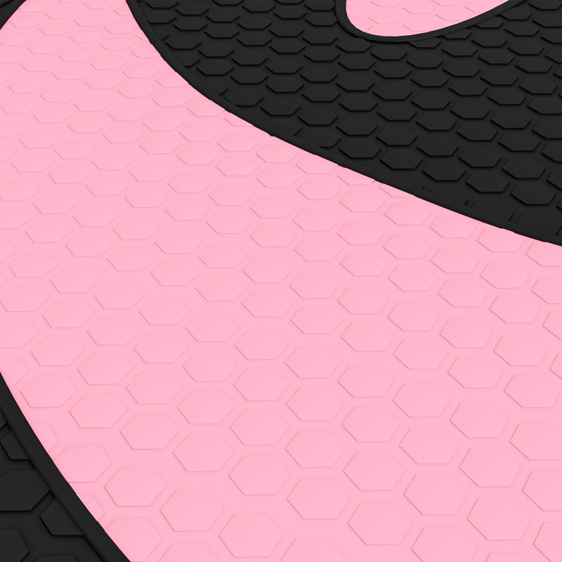 Aerobic-kuntolauta, säädettävä 10/15/20 cm, 80 x 31 cm, max 150 kg, musta/harmaa/vaaleanpunainen, muovi