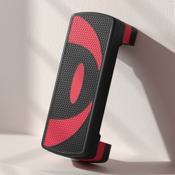 Aerobic-porras, säädettävä korkeus 10–20 cm, 80 x 31 cm, enintään 150 kg, musta-punainen