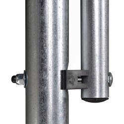 Kuntotrampoliini turvaverkolla Ø305 cm sininen/musta teräs sisä- ja ulkokäyttöön nuorille ja aikuisille 113,6 kg