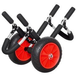 Taitettava surffilaudan kuljetusvaunu 45 kg alumiinirunko puhkeamattomat 10 renkaat