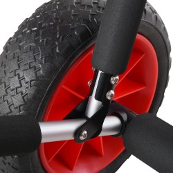 Taitettava surffilaudan kuljetusvaunu 45 kg, alumiinirunko, puhkeamattomat 10" renkaat