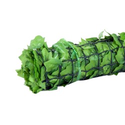 Keinotekoinen vaahteranlehtinen näkösuoja-aita, UV-suojattu muovi, vaaleanvihreä, 300 x 100 cm