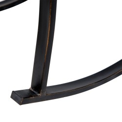 Keinutuoli puutarhaan pronssinvärinen teräs ja valurauta 60 x 73 x 85 cm