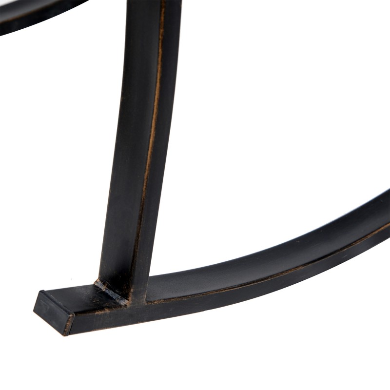 Keinutuoli puutarhaan pronssinvärinen teräs ja valurauta 60 x 73 x 85 cm