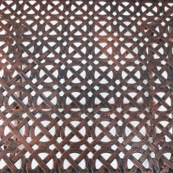 Metallinen puutarhakeinutuoli, vintage-design, ruskea/musta, 61 x 79 x 90 cm