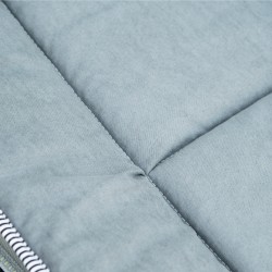 Taitettava leirisänky patjalla ja tyynyllä 188 x 64,5 x 53 cm, 150 kg, teräsrunko, harmaa