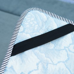 Taitettava leirisänky patjalla ja tyynyllä 188 x 64,5 x 53 cm, 150 kg, teräsrunko, harmaa