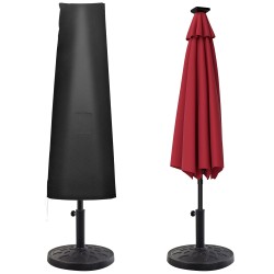 Terassi ja aurinkovarjon suojapussi 200x50 80 cm 600D Oxford vedenpitävä musta