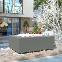 Puutarhakalusteiden suojapeite Oxford-kangas 275 x 205 x 90 cm tummanharmaa