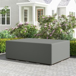 Puutarhakalusteiden suojapeite Oxford-kangas 275 x 205 x 90 cm tummanharmaa