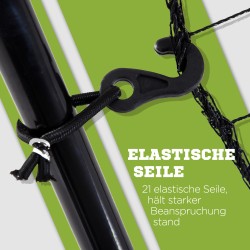 Baseball heittoseinä / palautusverkko, säädettävä, metallirunko, vihreä kohdealue, 174 x 123 x 90 cm