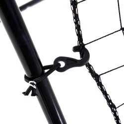 Baseball heittoseinä / palautusverkko, säädettävä, metallirunko, vihreä kohdealue, 174 x 123 x 90 cm