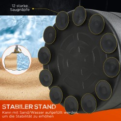 Vapaasti seisova nyrkkeilysäkki 170 cm, imukuppijalka, musta, koti- ja kuntosalitreeniin, aikuisille ja nuorille