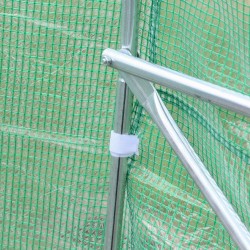 Muovikasvihuone harjakatto 450 x 300 x 205 cm vihreä PE-kate