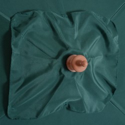 Aurinkovarjo 200 x 150 x 235 cm suorakaiteen muotoinen vihreä puurunko UV-suoja rannalle parvekkeelle terassille puutarhaan