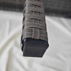 Parvekepöytä puolipyöreä 100x50x74 cm harmaa punosmateriaali ja metalli