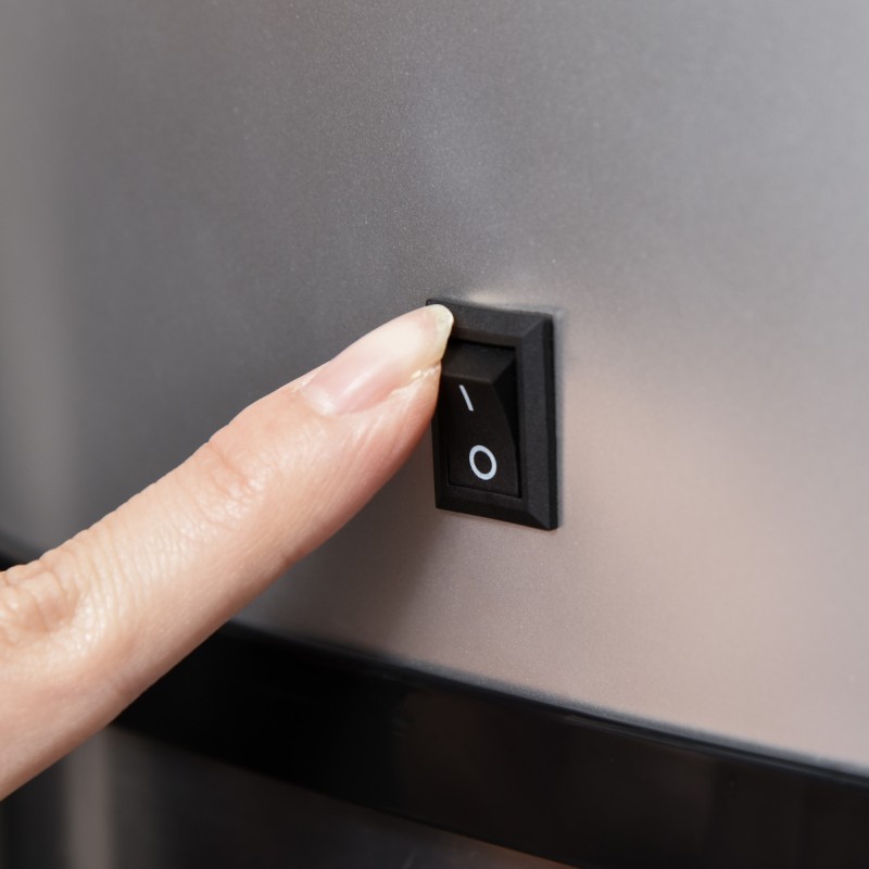 Automaattinen roska-astia 48 l liiketunnistimella, ruostumaton teräs, hopea