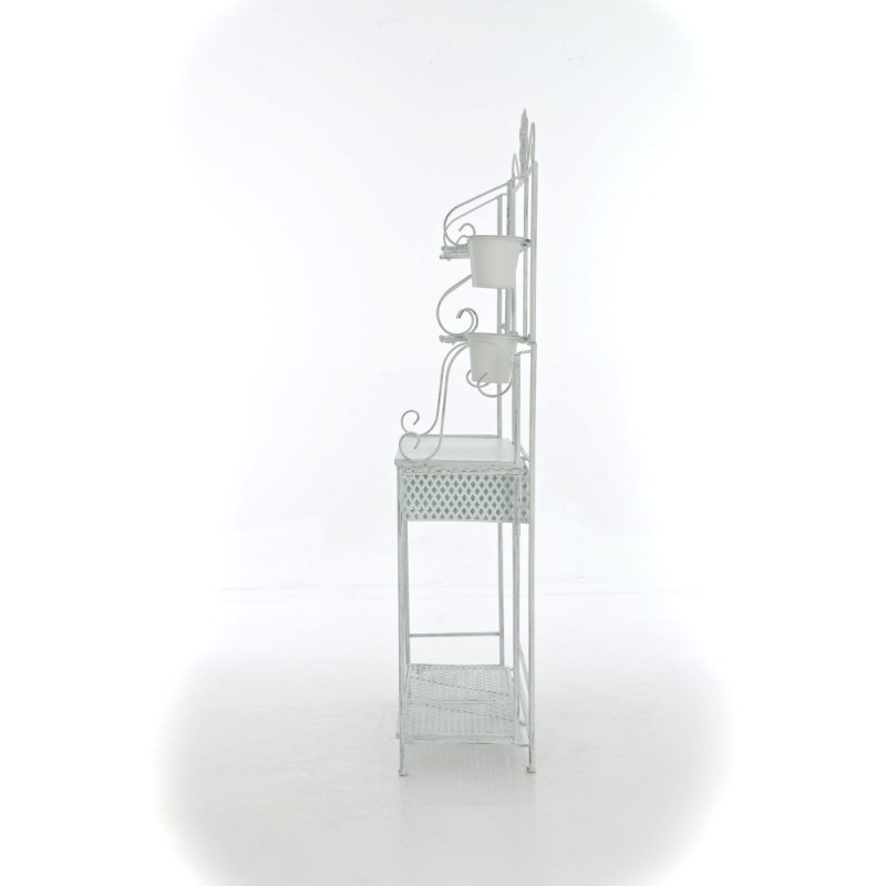 XL kasvihylly raudasta antiikkipatinalla 4 tasoa 3 koria