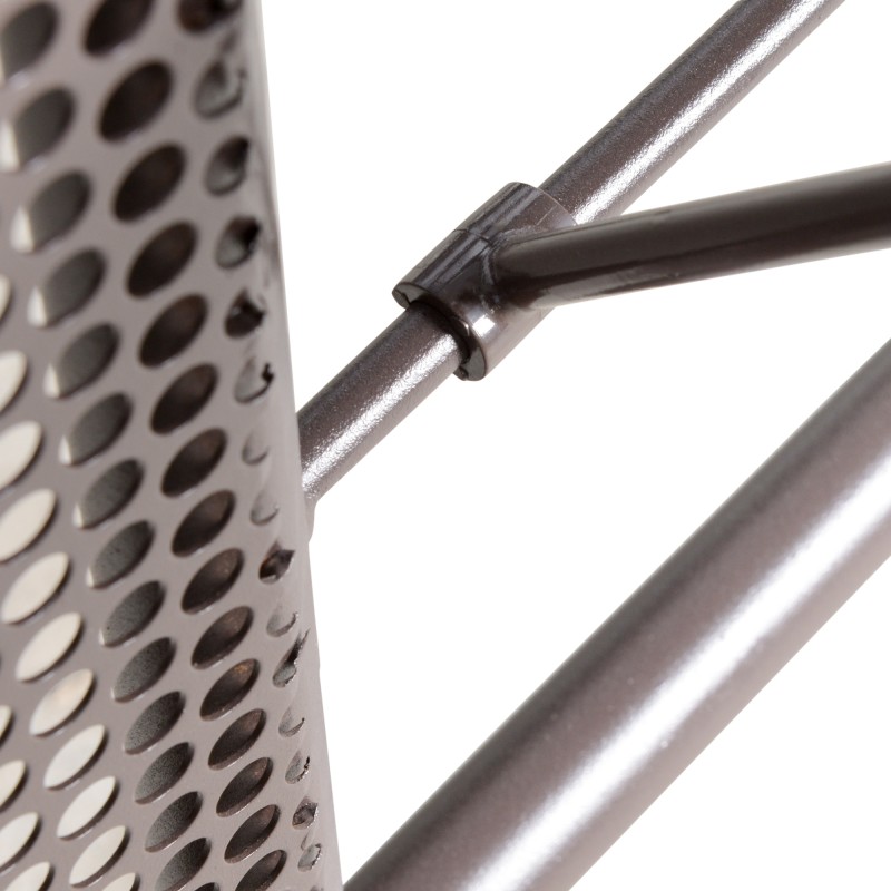 Puutarhakeinu 2 hengen metallirunko aurinkokatos ja tyynyt ruskea/harmaa 162 x 118 x 173 cm