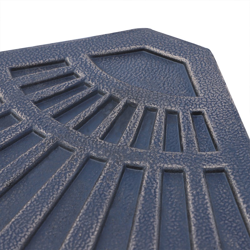 2-osainen painolevysarja terassi- ja pihavarjolle, pronssi, hartsimateriaali/metalli, n. 28 kg, 66 x 47 x 4,2 cm