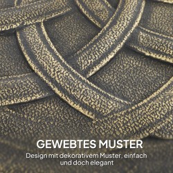 Betoninen aurinkovarjon jalka pyörillä, Ø54,5 cm, pronssi, 20 kg, varjonrungolle 32/38/48 mm