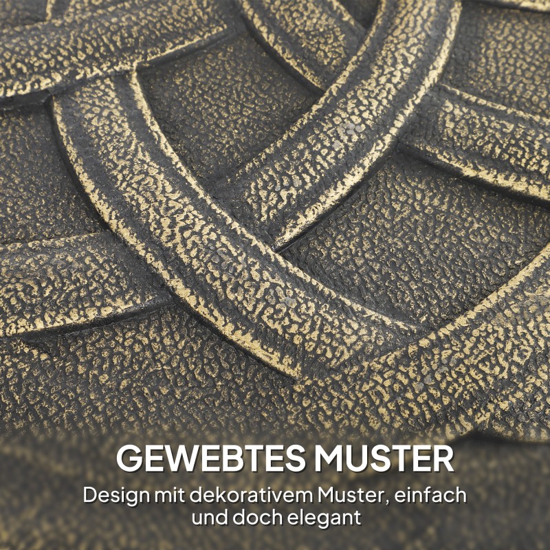 Betoninen aurinkovarjon jalka pyörillä, Ø54,5 cm, pronssi, 20 kg, varjonrungolle 32/38/48 mm