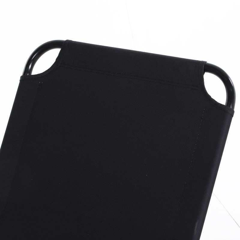 Aurinkotuoli / lepotuoli, 5-asentoinen selkänoja, nopeasti kuivuva kangas, metallirunko, 190 x 56 x 28 cm, musta