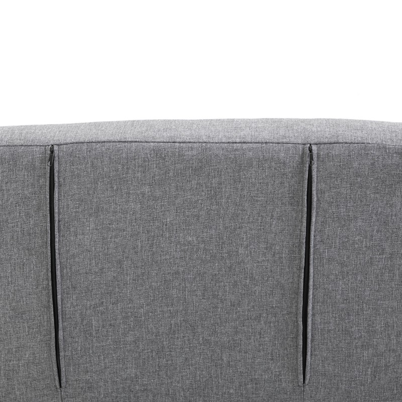 Harmaa 3-in-1 lepotuoli ja vierasvuode, säädettävä selkänoja, 65 x 69 x 80 cm