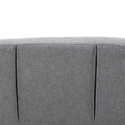 3-in-1 lepotuoli ja vuodesohva, selkänoja 5-asentoinen, pellavamainen kangas, yhden hengen, vaaleanharmaa 65 x 69 x 80 cm