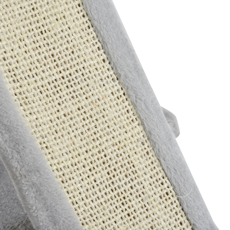 Kissan raapimispuu pienille kissoille 83 cm, sisalpylväs ja luolat, vaaleanharmaa