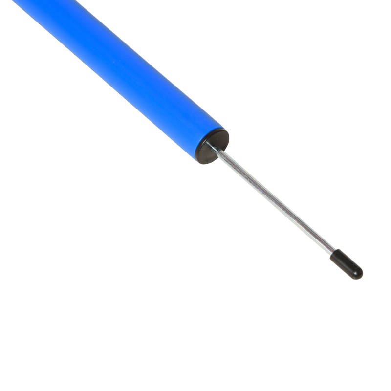 Agility-setti koirille, 4-osainen: tunneli, 8 pujottelukeppiä, hyppyeste ja aloitusruutu, PE/polyesteri, keltainen–sininen