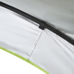 Puutarhateltta 4 x 4 m, metallirunko, polyesterikatto, vedenkestävä, cremevalkoinen/sininen