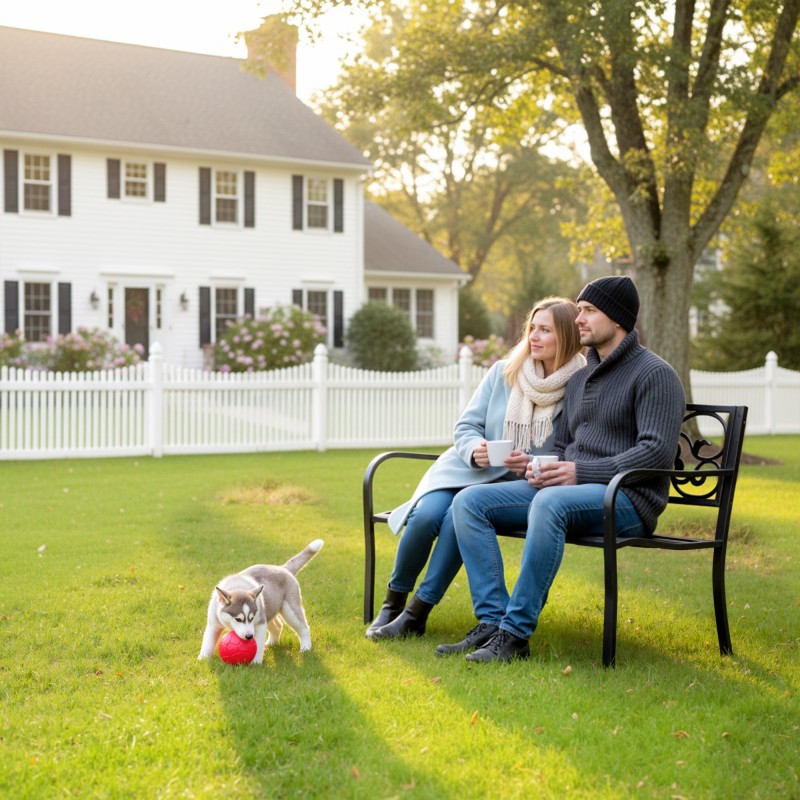 Musta metallinen puutarhapenkki 3 henkilölle selkänojalla ja käsinojilla, 240 kg kantavuus