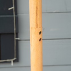 Puinen lintulauta jalustalla, säänkestävä sinkkikatto, keltainen, Ø 40 x 113 cm