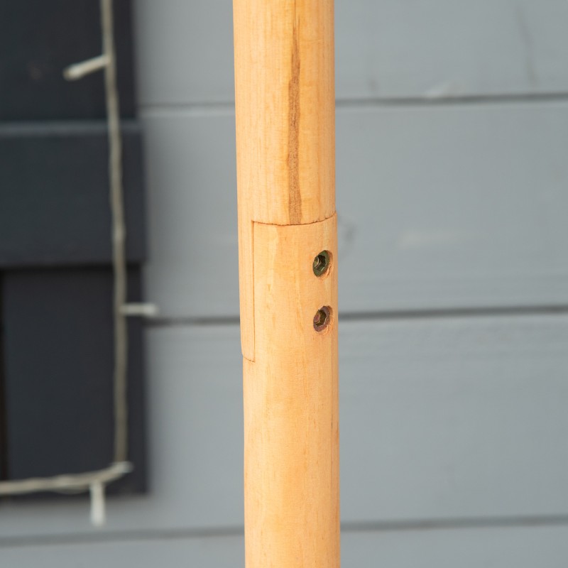 Puinen lintulauta jalustalla, säänkestävä sinkkikatto, keltainen, Ø 40 x 113 cm