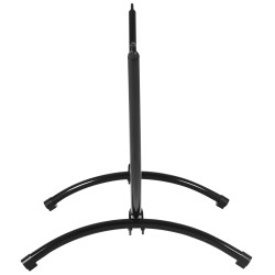 Riippumaton teline teräksestä 300 x 90 x 100 cm, kantavuus 120 kg, musta, ulko- ja sisäkäyttöön