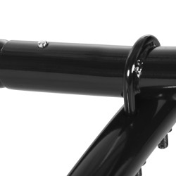 Riippumaton teline teräksestä 300 x 90 x 100 cm, kantavuus 120 kg, musta, ulko- ja sisäkäyttöön