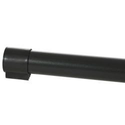 Riippumatonteline ulko- ja sisäkäyttöön, säädettävä metalli 313–388 x 109 x 116 cm, musta, 120 kg