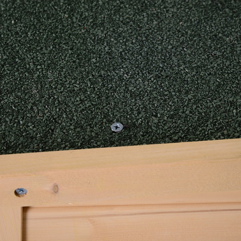 Säänkestävä puinen puutarhakaappi hyllyillä 75 x 56 x 115 cm luonnonpuu