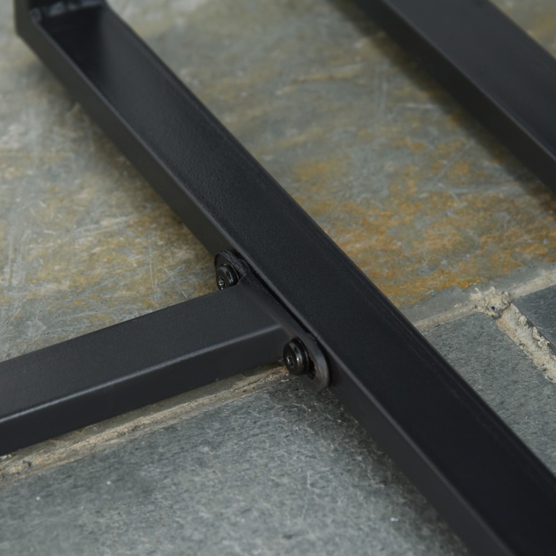 Polyrottinki puutarhakalustesetti 2 hengelle, 2 tuolia ja sohvapöytä tyynyillä, harmaa