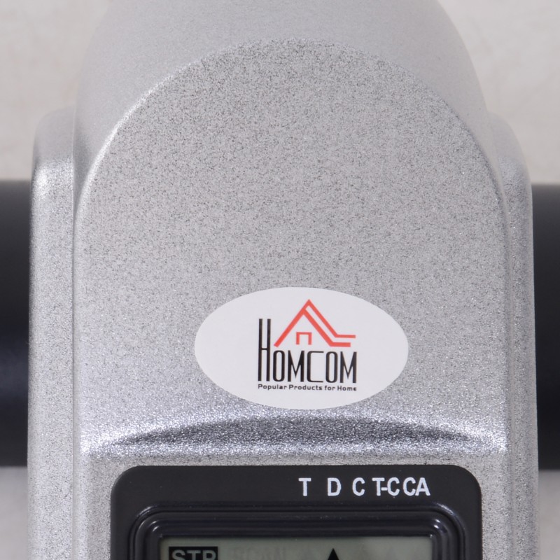 Mini-kuntopyörä käsille ja jaloille, LCD-näyttö, säädettävä vastus, kotiin ja toimistoon, 35 x 40 x 31 cm, hopea