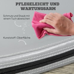 Tankotanssimatto, pyöreä 150 cm, 5 cm paksu, taittuva ja vettähylkivä, vaaleanharmaa