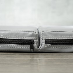 Tankotanssimatto, pyöreä 150 cm, 5 cm paksu, taittuva ja vettähylkivä, vaaleanharmaa