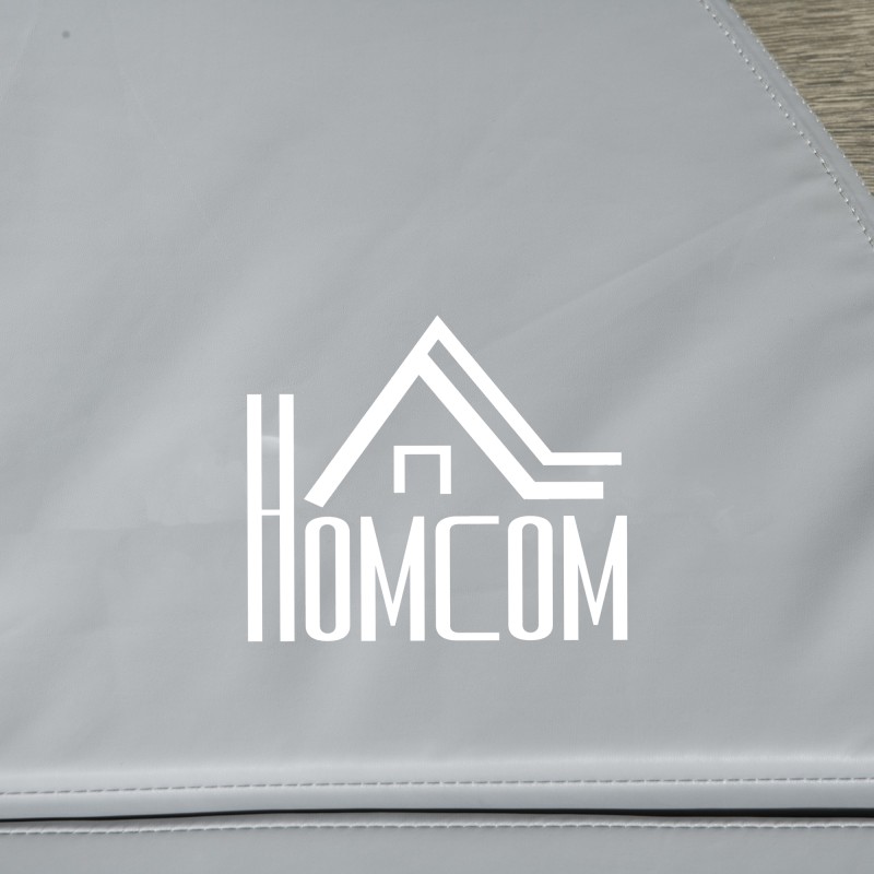 Tankotanssimatto, pyöreä 150 cm, 5 cm paksu, taittuva ja vettähylkivä, vaaleanharmaa