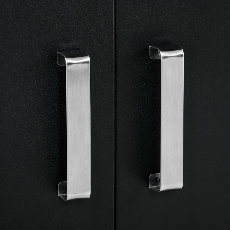 Kaasugrilli 3 pääpoltinta ja sivupoltin, ruostumaton teräs, 110 x 50 x 100 cm, musta