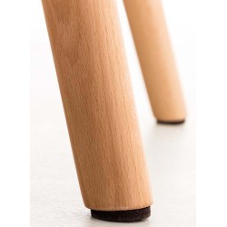 Elda tyylikäs ruokailutuolisarja 4 kpl, keinonahka ja puu